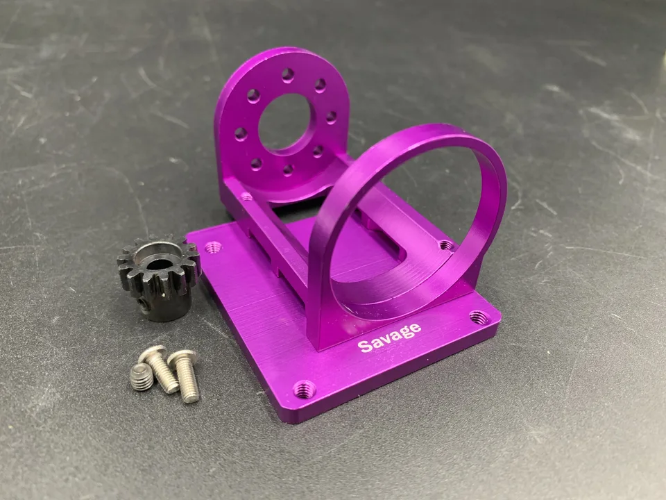 Hpiサベージ1/8 sscale rcトラック4.6変換モーターマウントキットに