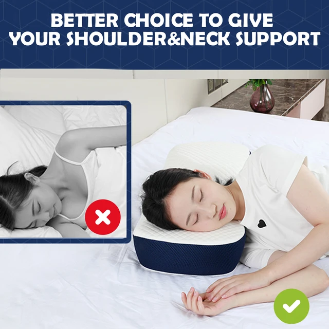 Sleeping Contour Pillow Adults Cervical Orthopedic Bed Pillow Side Back  Stomach Remedial Pillows - AliExpress