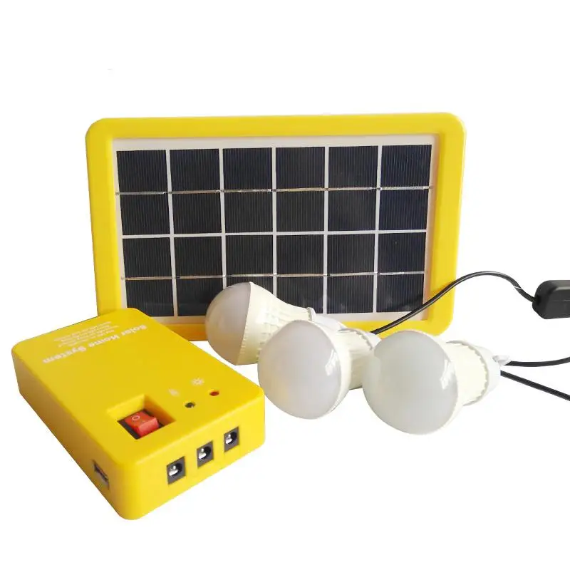 Comprar Daydreamer ARTÍCULO DEPORTIVO AL AIRE LIBRE Panel solar portátil Generador  eléctrico Kit de sistema de energía con 3 bombillas LED