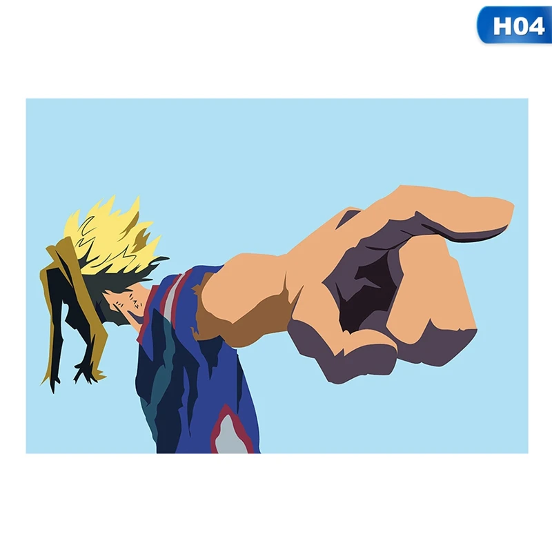 My Hero Academy свиток живопись японского аниме плакат на стену Бумага плакат художественное украшение для дома - Цвет: 4
