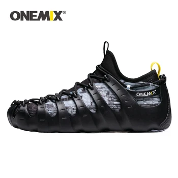 

ONEMIX 100% Original Men Running Shoes Plus Size Sneakers 2019 New Comfortable Personality Sandals 1 Shoes 3 Wear Jogging Shoes