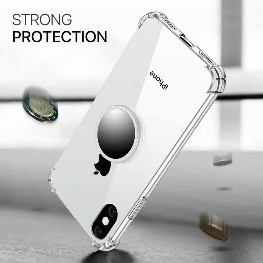 Чехол для iPhone X XS Max XR 8 7 6s Plus Магнитная подставка для зеркала заднего вида противоударные прозрачные чехол для iPhone 6 6s 7 8 Plus прозрачные чехлы