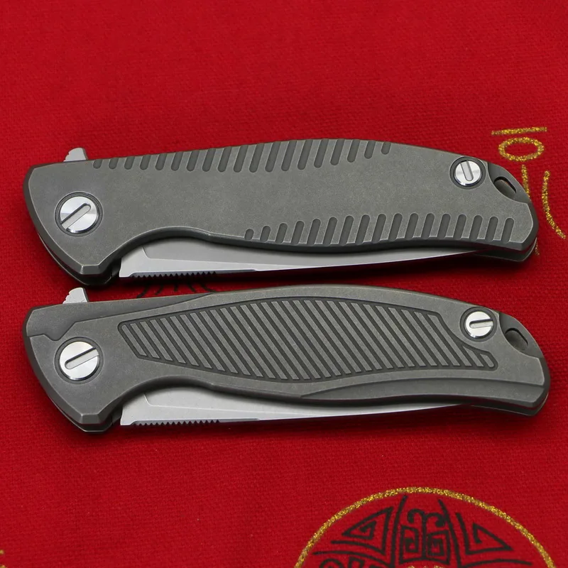 Green Thorn F95 R18/R19 Флиппер складной нож для ежедневного использования, D2 лезвие Титан ручкой уличный походный охотничий pocke ножи для выживания EDC инструменты