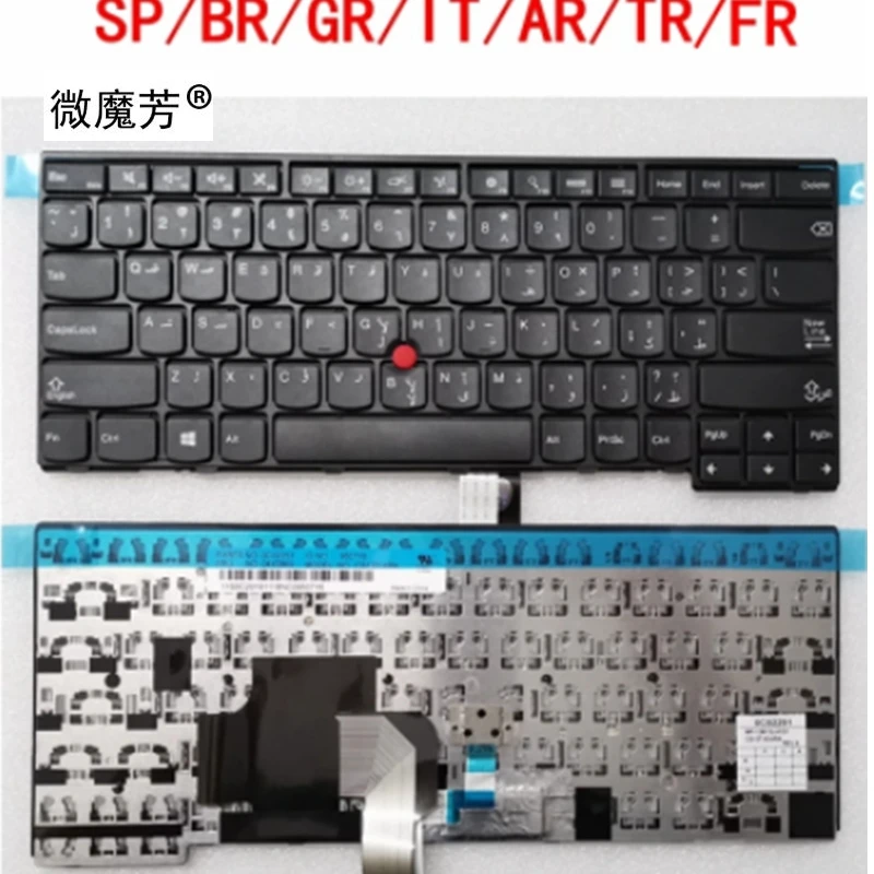 

SP/BR/GR/IT/AR/TR/FR для Lenovo T440 T440P T440s T431 E431 L440 T450s L440 L450 L460 L470 T431S T450 e440 e431S T460 клавиатура