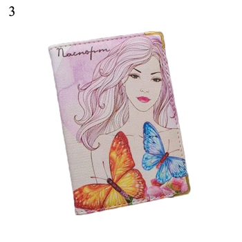 

Travel pu printing Card Case For Men Women Capa Cartoon No Zipper card holder 2019 Hot Sale Polychromatic Stamp Passport Cover