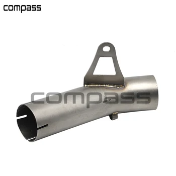 

Stainless Steel Motorcycle Exhaust Middle Pipe Slip On For BMW S1000RR 2010-2014 Header Tube Link Front