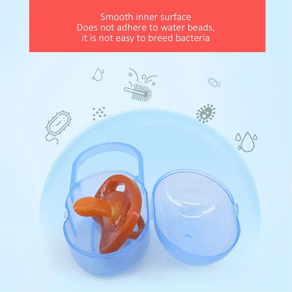 

Nipple Storage Pacifier Box storage box Portable child protective cover travel portable baby box PP standard caliber 0-3 years