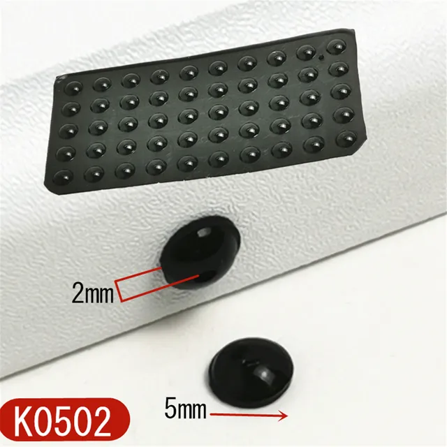 Cabinet Bumpers Door Stops Noisy Bumper Self Adhesive Soft Anti Slip Silicone Rubber Feet Pads  Shock Absorber 50/100/200 Grains K0502