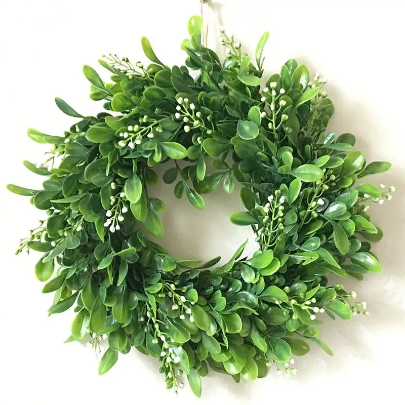 

Hot Artificial Wreath Flowers Door Hanging Wall Window Decoration Wedding Party Christmas Decor 11.8 Diameter