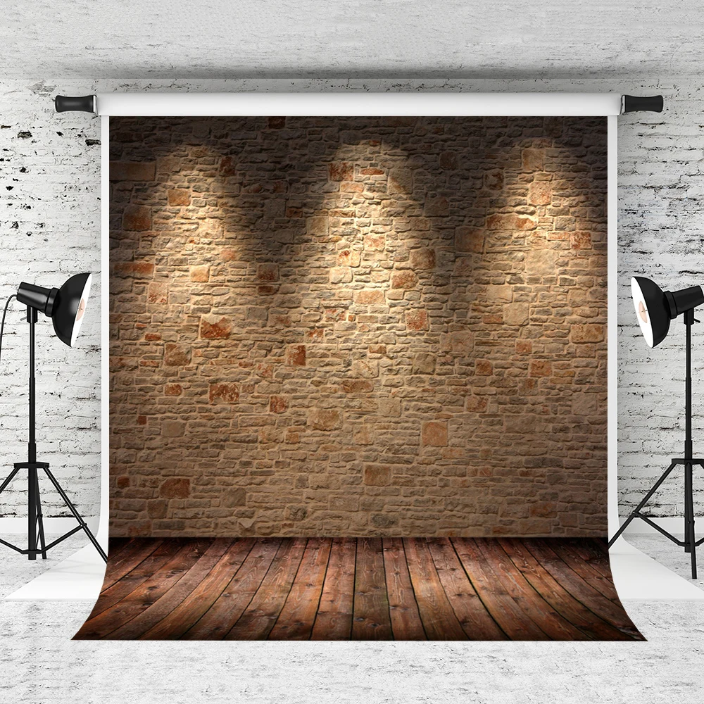 VinylBDS 2X3M Retro Brick Wall Photography Backdrops Vintage Wood For Anybody Photo Studio NTZC-014 | Электроника