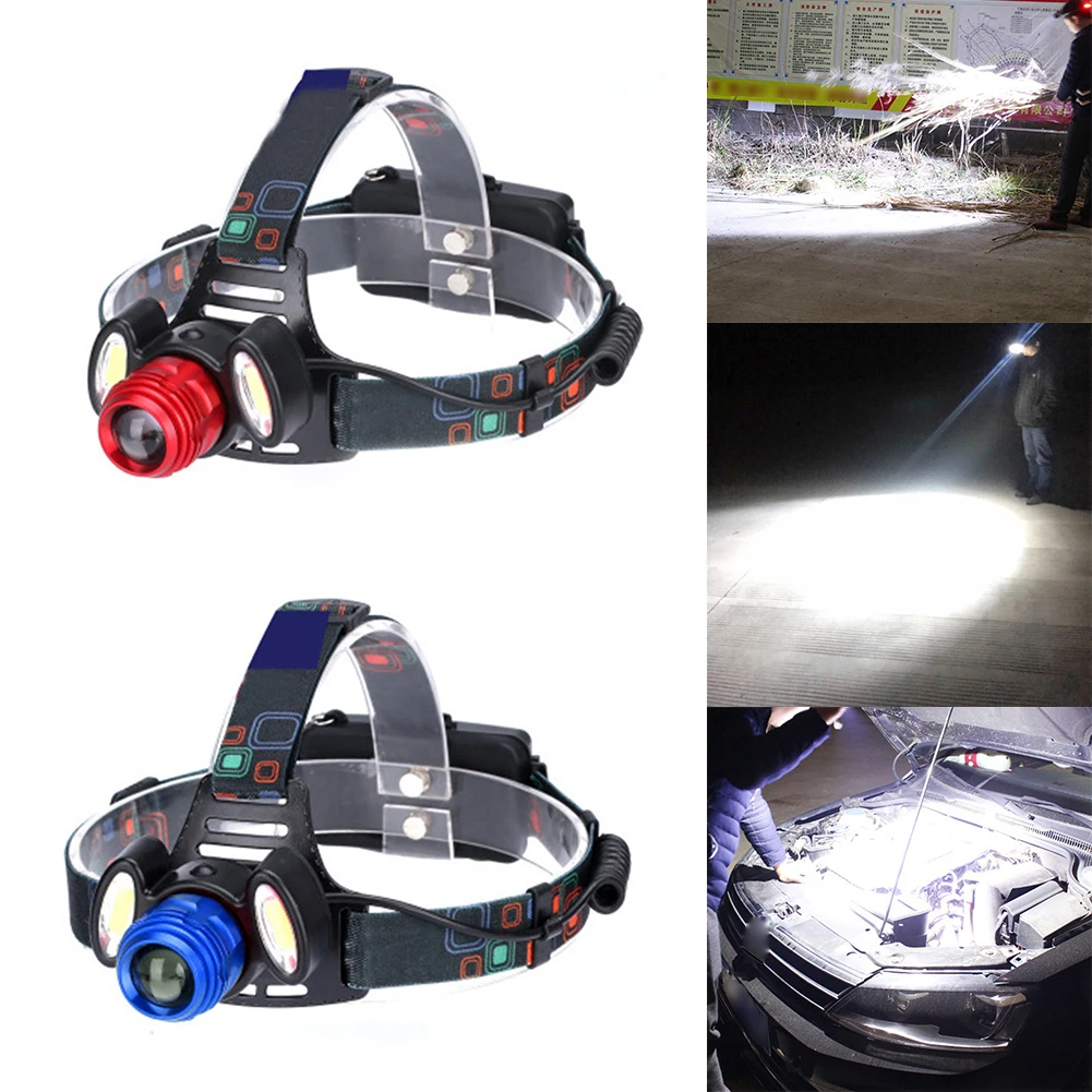 

LED Headlamp Rechargeable Five Lighting Modes High Brightness Adjustable Headlamp for Fishing Camping Outdoor Activities