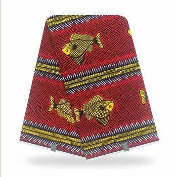 

hot wax red Veritable Wax Veritable print fabric african prints real wax 100% cotton fabric for women dress 6yards/lot