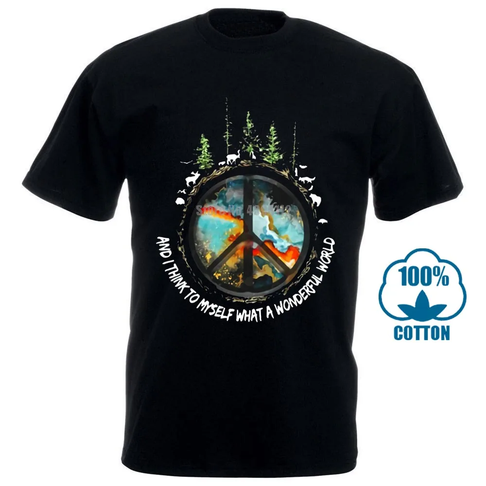 

Imagine And I Think To Myself What A Wonderful World Black Tshirt M 6Xl