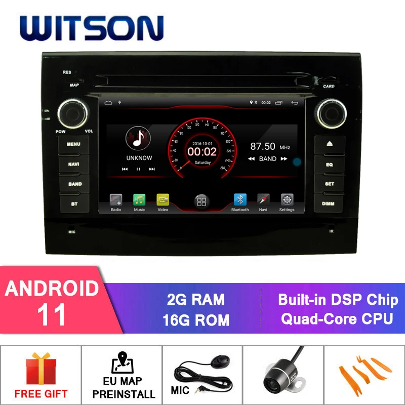WITSON Android 10 Автомобильный DVD Радио для FIAT DUCATO 2006-2011 2 Гб RAM 16 FLASH + DAB OBD TPMS DVR Wifi/3G/4G
