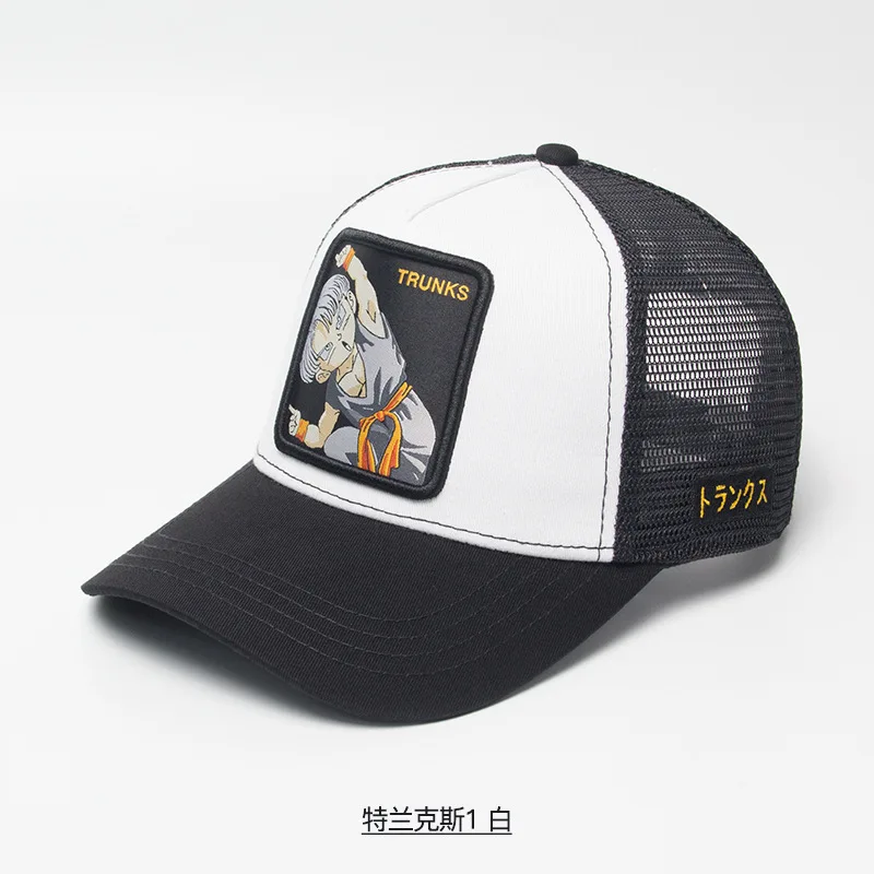 Популярный бренд Goku супер 12 стилей Dragon Ball Snapback хлопковая бейсбольная кепка для мужчин и женщин хип-хоп папа сетчатая шапка бейсболка дропшиппинг - Цвет: Черный зеленый