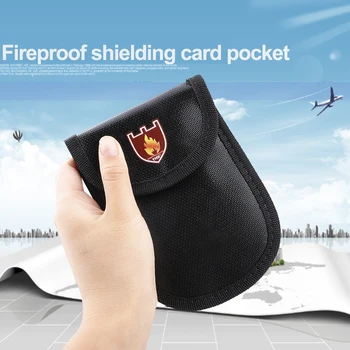 

Safe Storage Fireproof Bag Small Size Fire Proof Money Pouch Holdersfor ID Card Passport Bills Receipts Cash