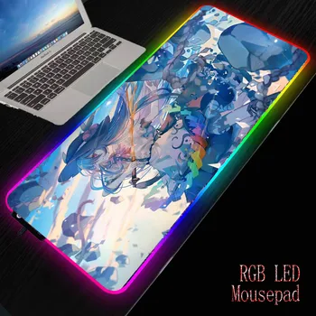 

MRGBEST Japan Anime Girl picture Mouse pads XXL Illuminate desktop cool mice mat and ordinary rubber play mat for gamer