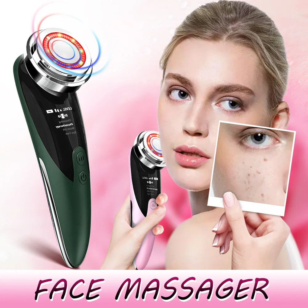 Facial Massager For Face Care Skin Massage Machine Cleansing Beauty Device Appliances Woman Electric | Красота и здоровье