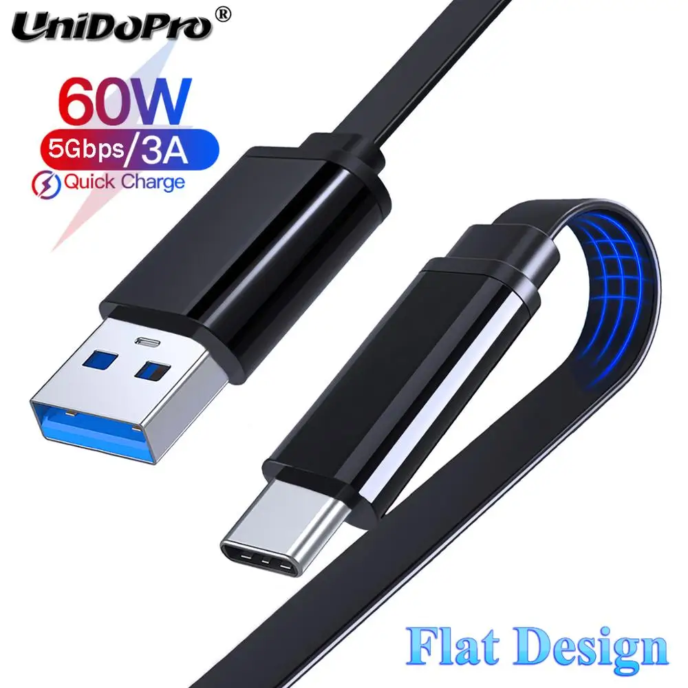 3FT Flat Type C Cable for WD My Passport Ultra | LaCie Mobile Drive SAMSUNG T5 Portable SSD USB Type-C External Hard Компьютеры и офис