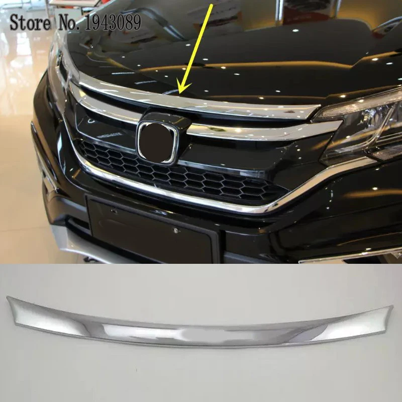 Для Honda CRV CR-V 2012 2013 Хромированная передняя капот Центральная решетка верхняя крышка отделка 1 шт. автостайлинг