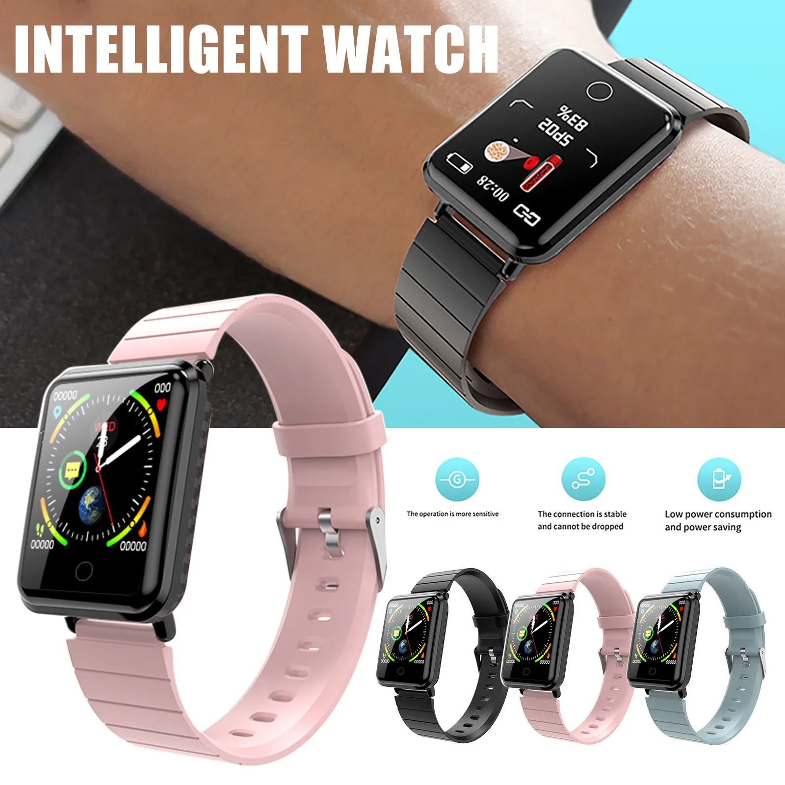 v6 Bluetooth Sports Pedometer weat Temperature Measurement Smart Watch watchSmart watch Смарт часы Smartwatch Смарт-часы |