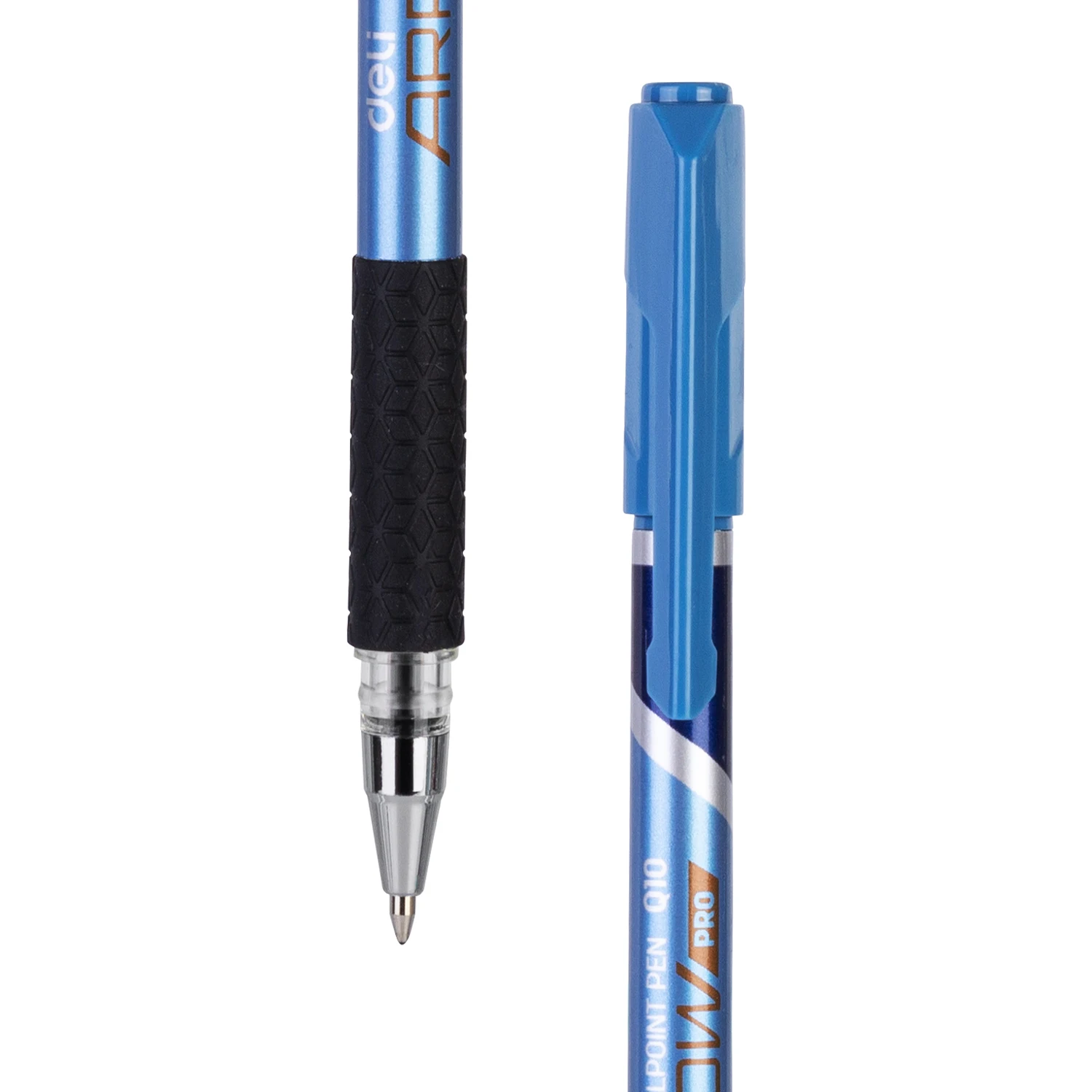 Deli Ballpoint Pens Low Viscosity Ink Refill Signing 0.7mm Black Blue Office School Writing Tools Stationery Q10