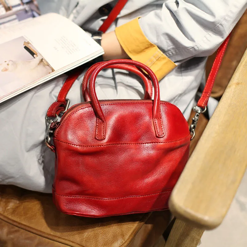 Сумка EUMOAN из воловьей кожи ручной работы в стиле ретро 2020|shell bag|bag shouldercarry bag |