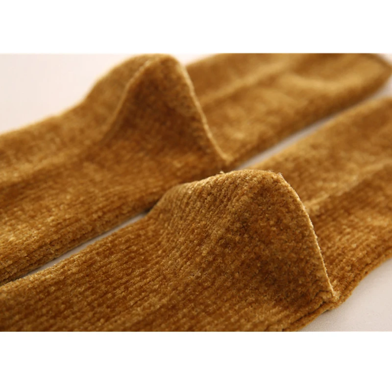 VERIDICAL, 3 пар/лот, зимние толстые женские короткие носки, одноцветные теплые домашние носки-тапочки, длинные женские носки в стиле Харадзюку, хорошее качество