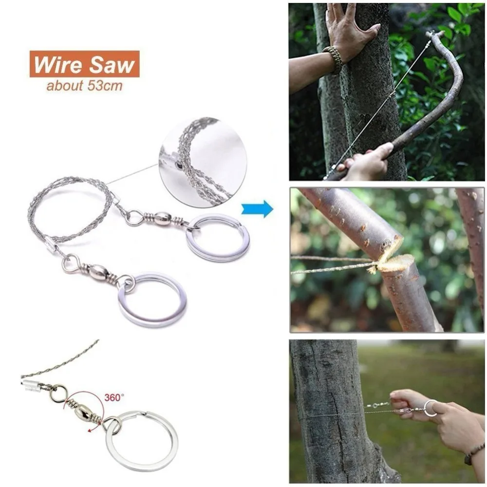 Sobrevivência ao ar Acessórios para a Sobrevivência na Floresta com Cobertura Pulseira de Sobrevivência Kit de Engrenagem de Emergência Livre Caminhadas Térmica Turismo 12 na floresta com cobertura térmica pulseira de sobrevivência turismo