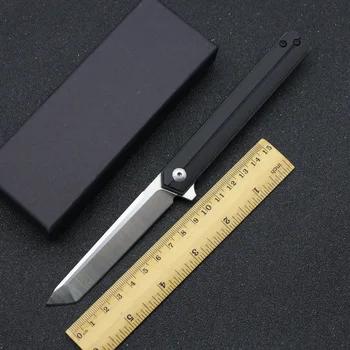 

lovocoo T001 D2 Blade G10 Handle Folding Knife Outdoor Survival Tactical Utility Bushcraft Pocket Military New EDC Knife