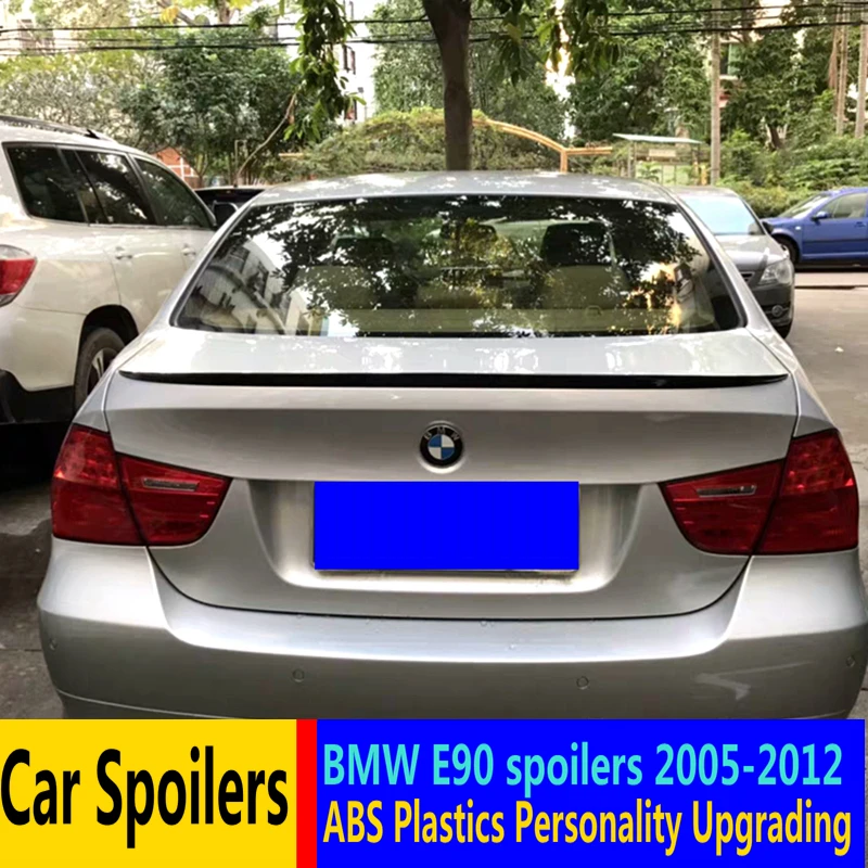 Для 2005 2012 BMW E90 320i 318i 325i 330i спойлер высокого качества ABS Материал заднее крыло