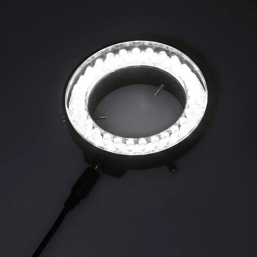 

Adjustable 56 LED Ring Light Illuminator Lamp for Industry Stereo Microscope Camera Magnifier AC 90V-240V Power Adapter