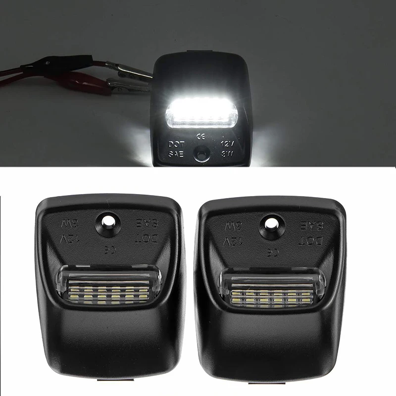 Светодиодный фонарь для заднего номерного знака 3W 6000K 18 SMD для Toyota Tacoma, 2 шт