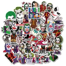 50Pcs The Joker Anime Stickers Cartoon Movie Clown Style Sticker For Laptop Refrigerator Office Guitar Skateboard PVC Waterproof 50Pcs The Joker Anime Stickers Cartoon Movie Clown Style Sticker For Laptop Refrigerator Office Guitar Skateboard PVC Waterproof