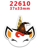 30 шт плоское украшение из смолы Единорог смолы pr21375 - Цвет: 22610