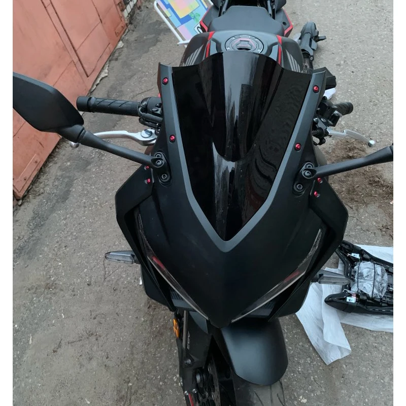 Parabrisas transparente para motocicleta Honda, deflectores de pantalla de viento, iridio y cromo, para modelos 2019, 2020, 2021, 650, CBR650R, CBR R 19