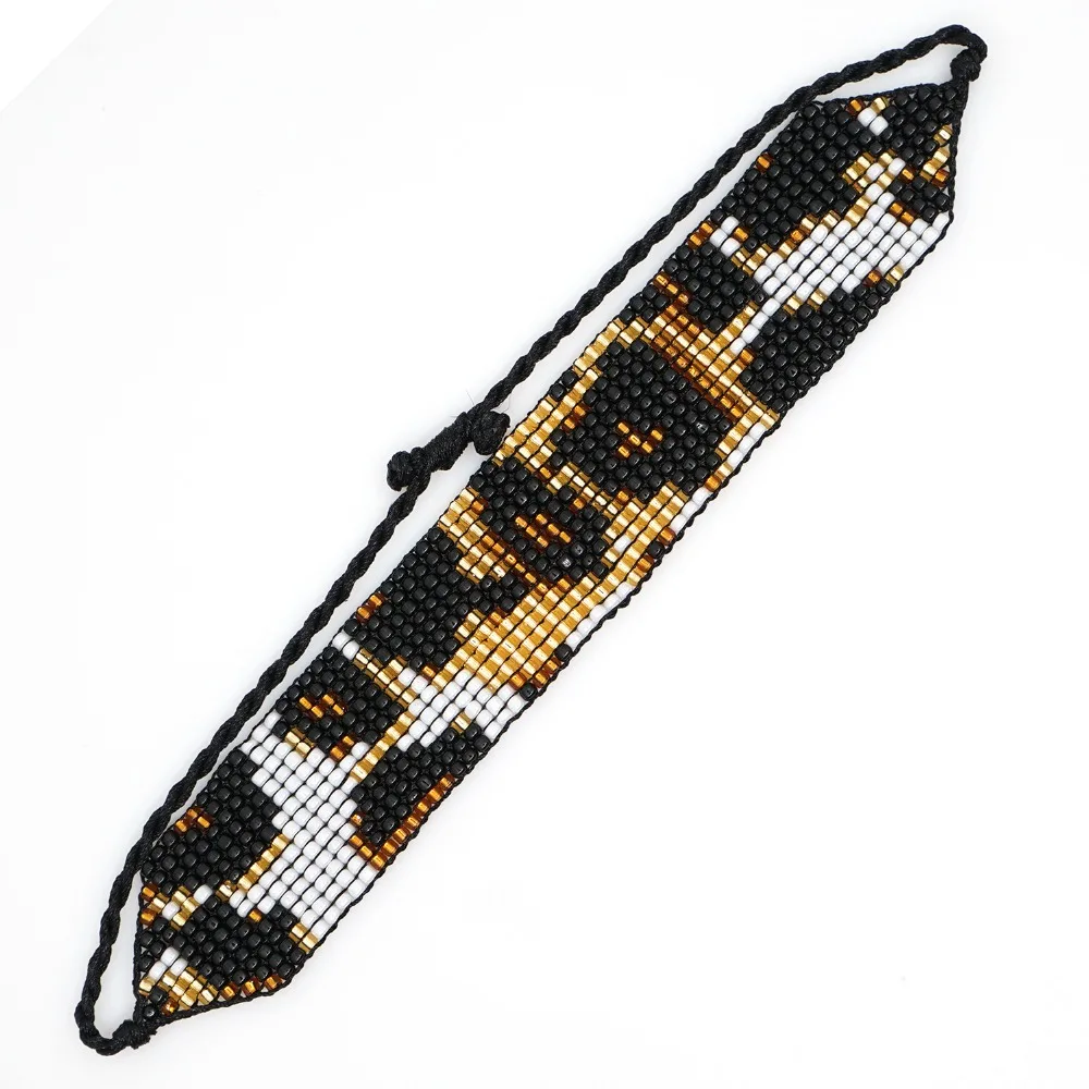 ABL247, Pulseras Mujer Moda MIYUKI браслет с бусинами для женщин Леопард золотые браслеты Instagram Мода ручной работы miyuki joyeria