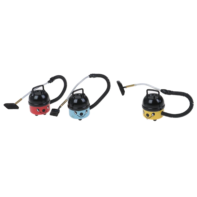 1PCS Vacuum Cleaner Black and Blue 1/12 Dollhouse Miniature Accessory Baby Toys 6