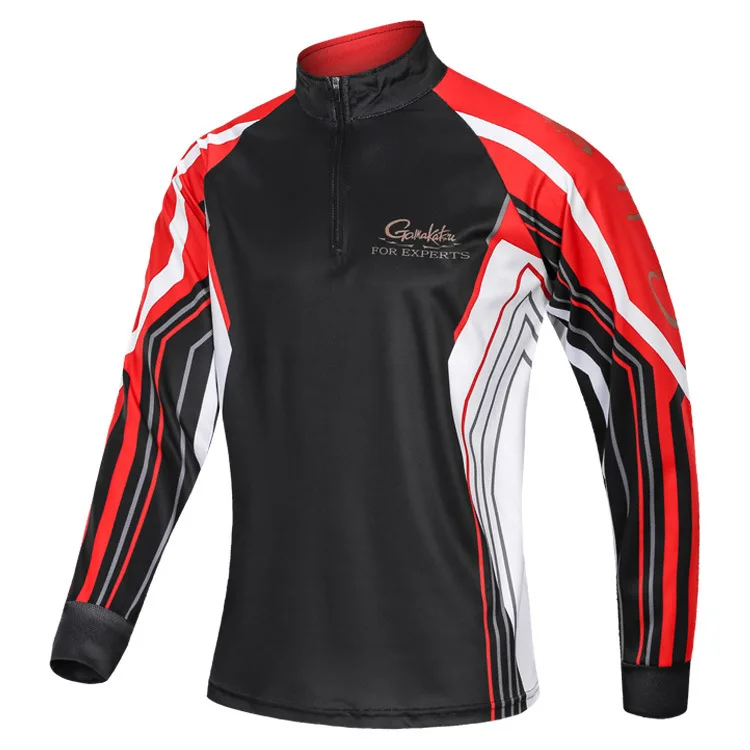 

2020 GAMAKATSU Breathable Fishing Shirts Sport Outdoor Long Sleeve Vest Profesional Quick Dry Sun Anti-UV Hiking Clothes