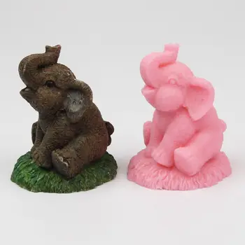 

3D Cute Elephant Ceramic Plaster Silicone Mold Fondant Cake DIY Creative Decorating Tools Candy Chocolate Baking Cooking Mould