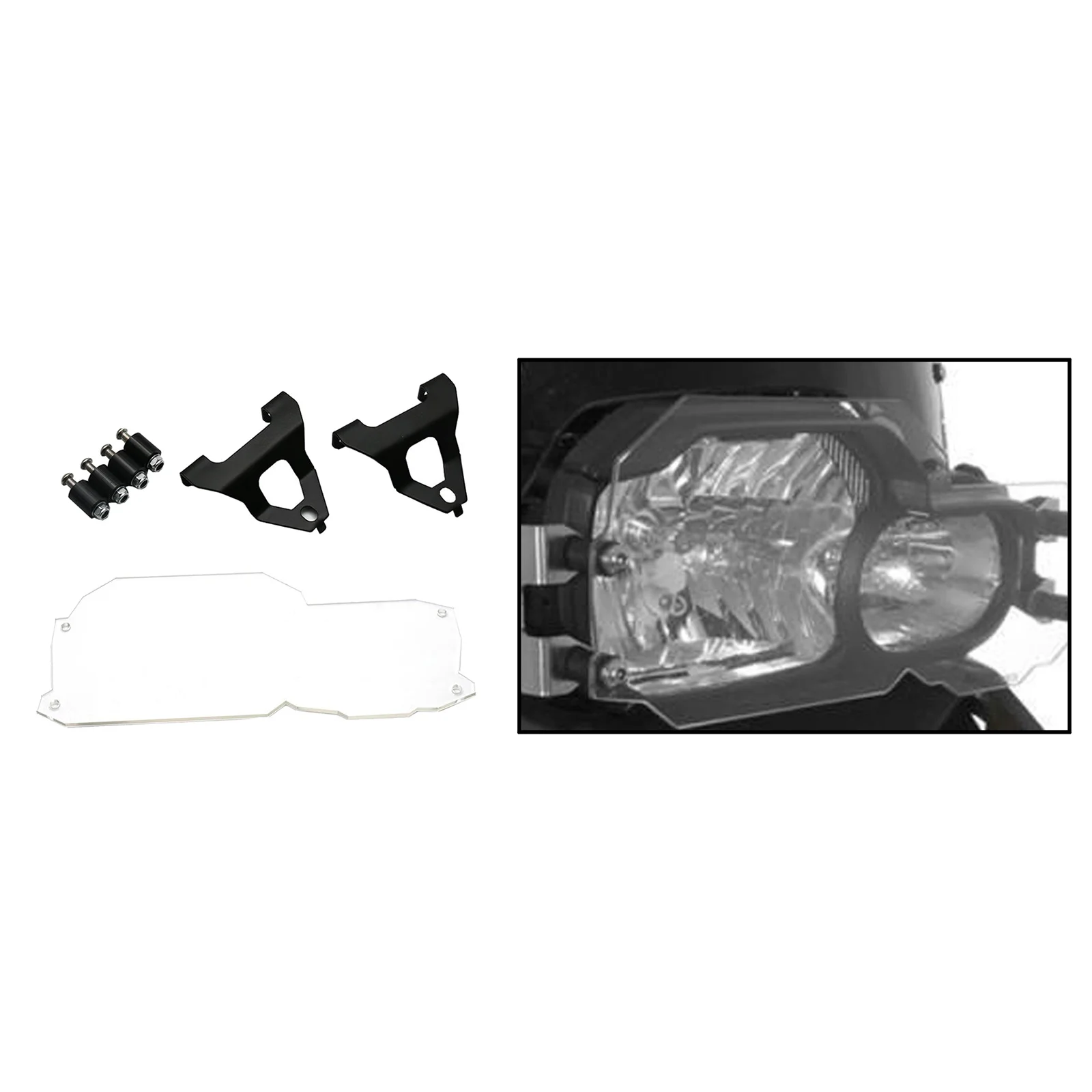 Clear Headlight Lamp Protector Mesh Guard Head Light Cover Protection Grill for BMW F650GS F700GS F800GS 2008-