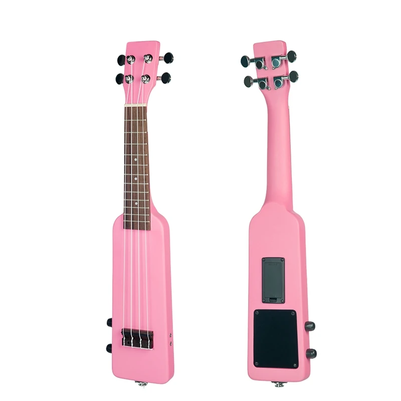 Dropship-21 дюймов Электрический Укулеле укулеле Уке комплект с Gig Bag 3,5 мм аудио кабель бесшумный Электрический Укулеле сопрано Уке