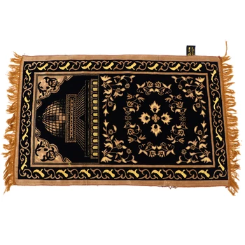 

Imitation Cashmere Prayer Mat Rectangular Muslim Prayer Rug Carpet for Living Room Bedroom Hall (Royal-blue)