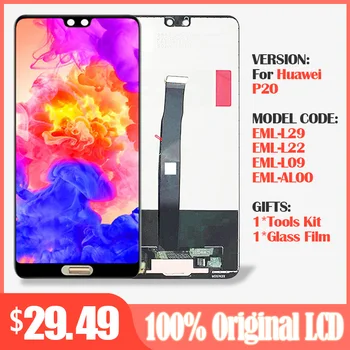 

5.8'' LCD For Huawei P20 LCD Screen Touch Screen Digitizer Assembly EML L29 L22 L09 AL00 For Huawei P20 LCD Replacement Parts