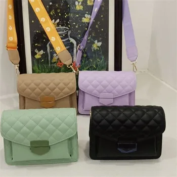 

Shoulder Fashion Small Square Bags 2020 New Casual Diamond Lattice Messenger Bags High Quality Women Purse and Handbag Louis Bag