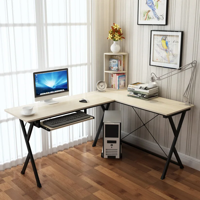 

[Manufacturers Direct Selling] Home Desktop Computer Desk Office Desk Simplicity Wood Corner Computer Desk