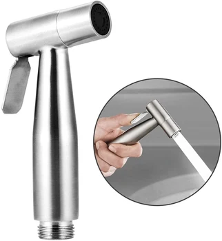 

Stainless Steel Bidet Sprayer Head Handheld Shattaf For Bathroom Shower Heads Cleaning Tool