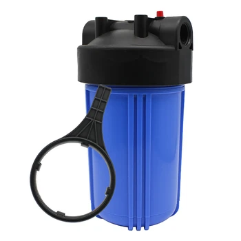 

10 inch big blue filter bottle big fat whole house water purification pre-filter bottle filter equipment with 1 inch interface