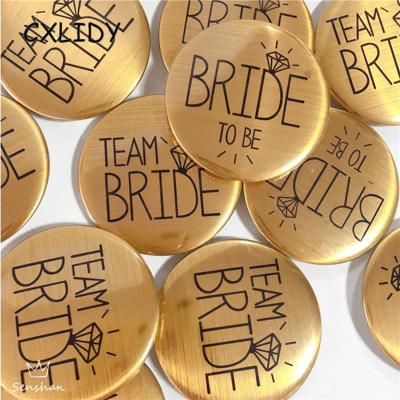 Golden Team Bride Photo Props Hen Party Glasses Bride Headband Bride to Be Badges Bachelor Party Decoration Balloons Sash (67)