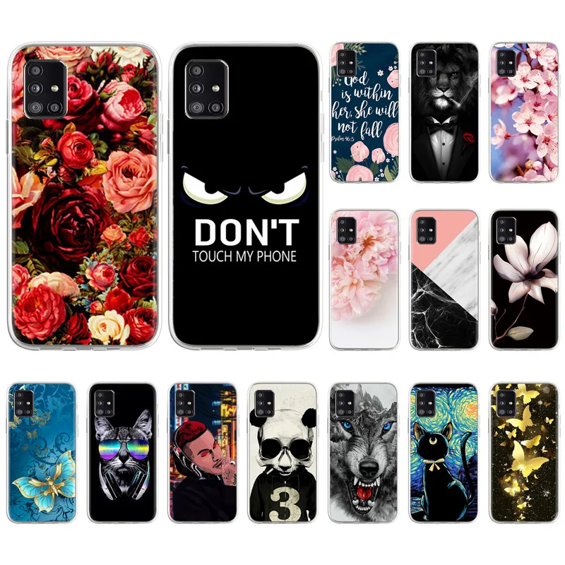 For Samsung A51 Case Silicon Back Cover Phone Case For Samsung A51 A71 A70 A30s A50 M31 M40S Soft TPU Case Bumper Coque Protect